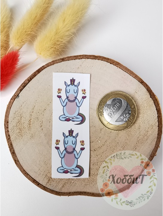 Термонаклейки цветные для бантиков №89, 1 пара